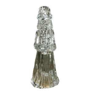 Princess House Crystal Santa Candle Stick 1988
